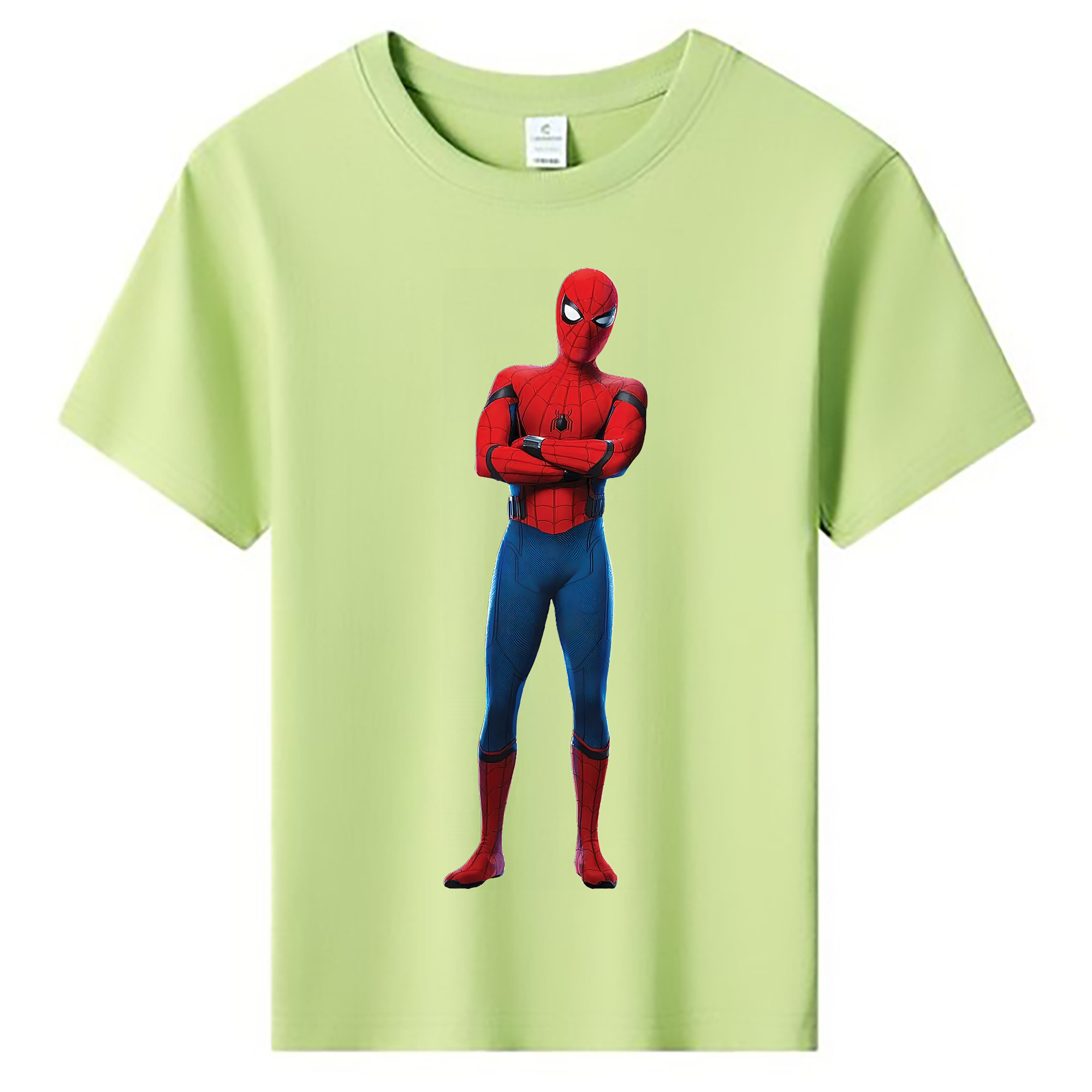 （画像用） Spider Man スパイダーマン 綿100％キッズTシャツ（フロントプリント）